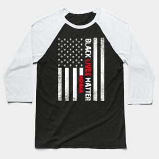 Indiana black lives matter Flag American Vintage Baseball T-Shirt